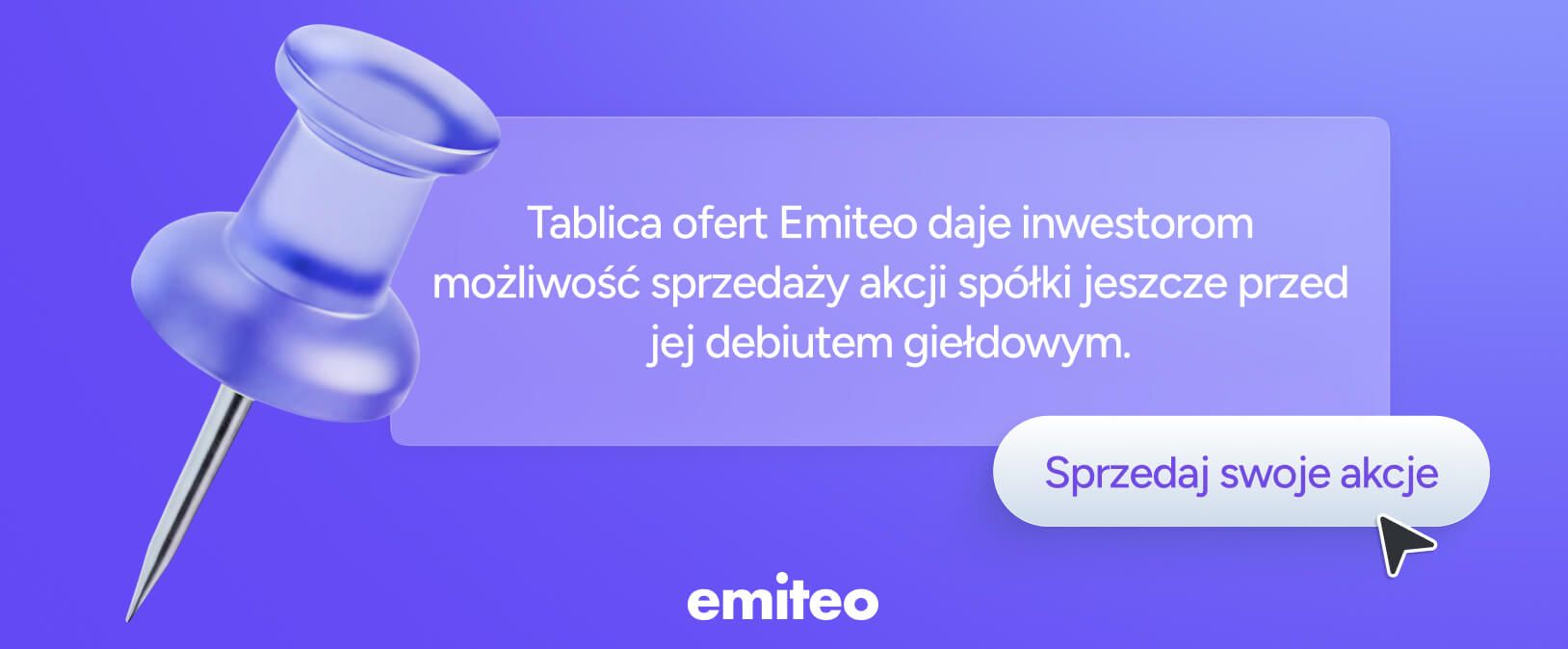 Informacja o możliwości sprzedaży akcji sp&oacute;łki na tablicy ofert Emiteo