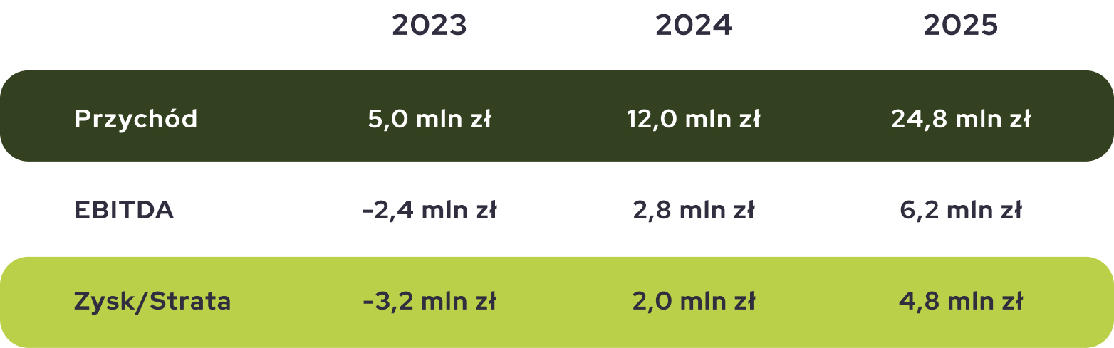 Prognoza finansowa tabela
