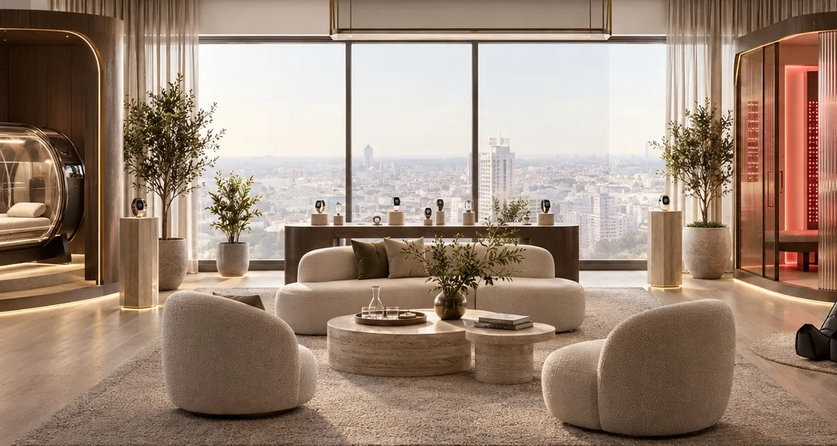 Wizualizacja apartamentu w ATAL Olimpijska z panoramicznym widokiem na Katowice