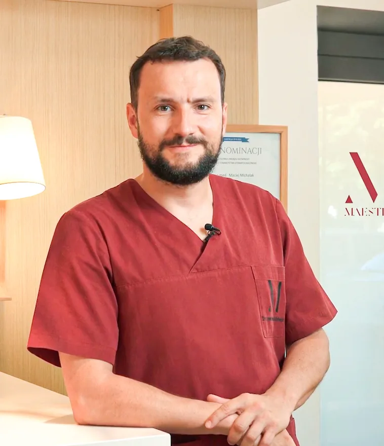 Portret: lek. dent. Maciej Michalak, dr n. med.